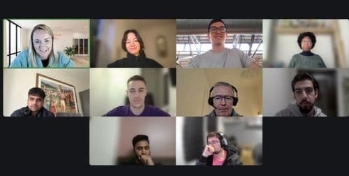 The MarketSizer remote team meeting online